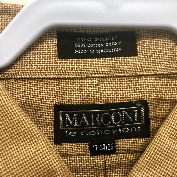 NWT MARCONI Le collezioni Men’s Shirt,Sz 17- 34/35 - Picture 6 of 6